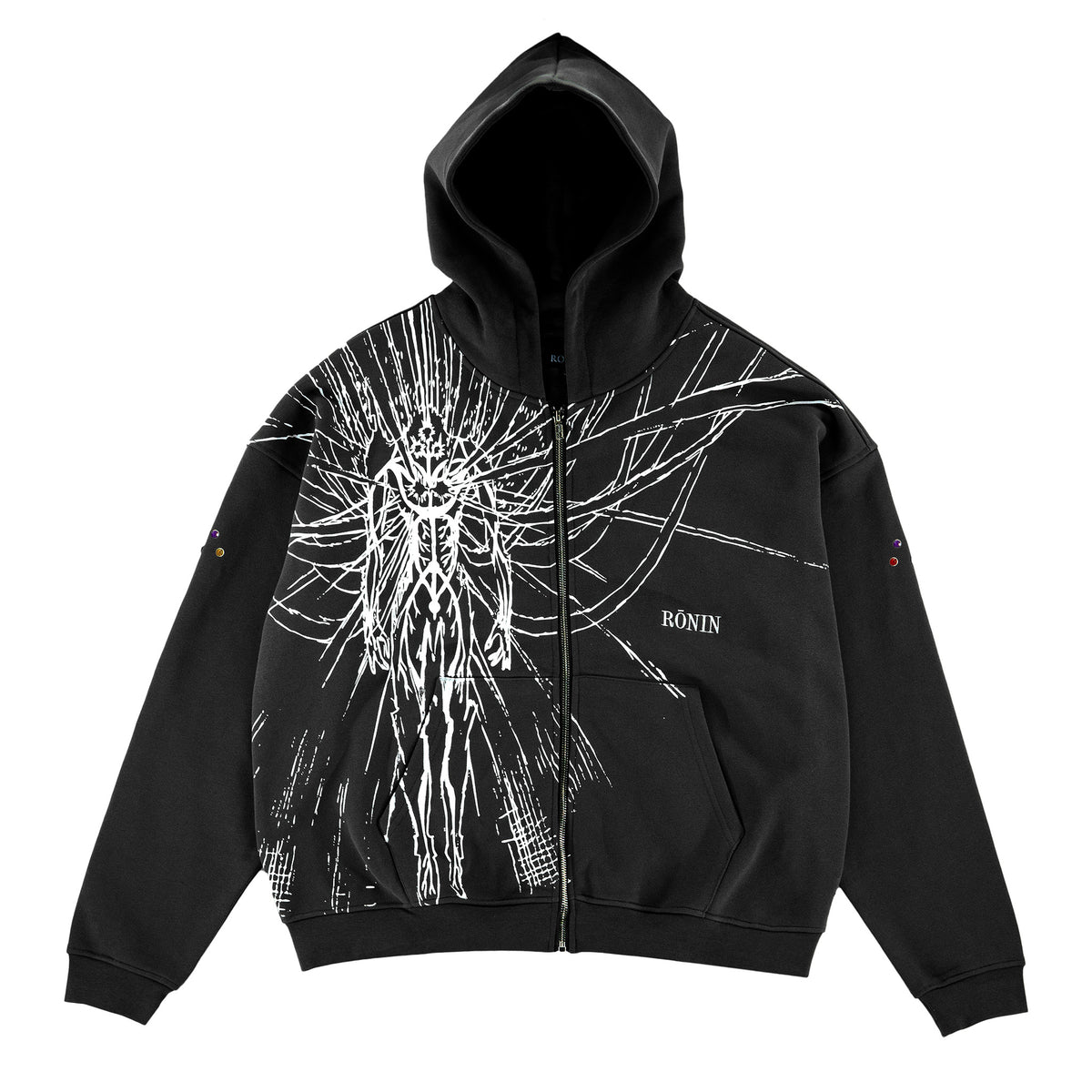 Awakening Zip Up Hoodie Black – RŌNIN DIVISION