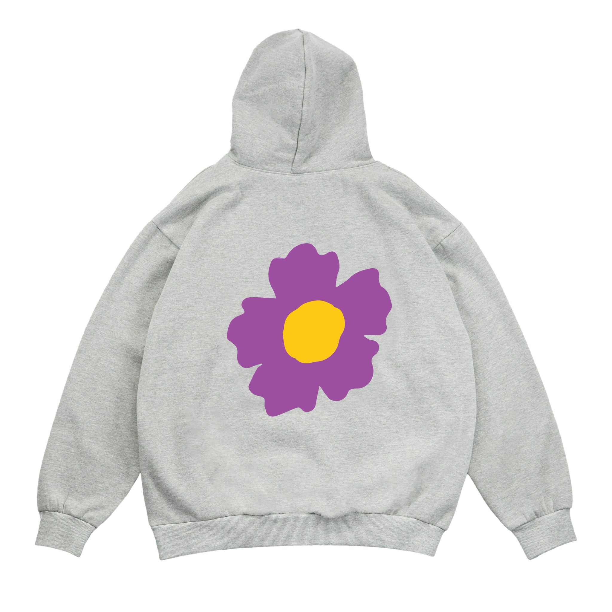 Flower Hoodie V2 - Heather Grey