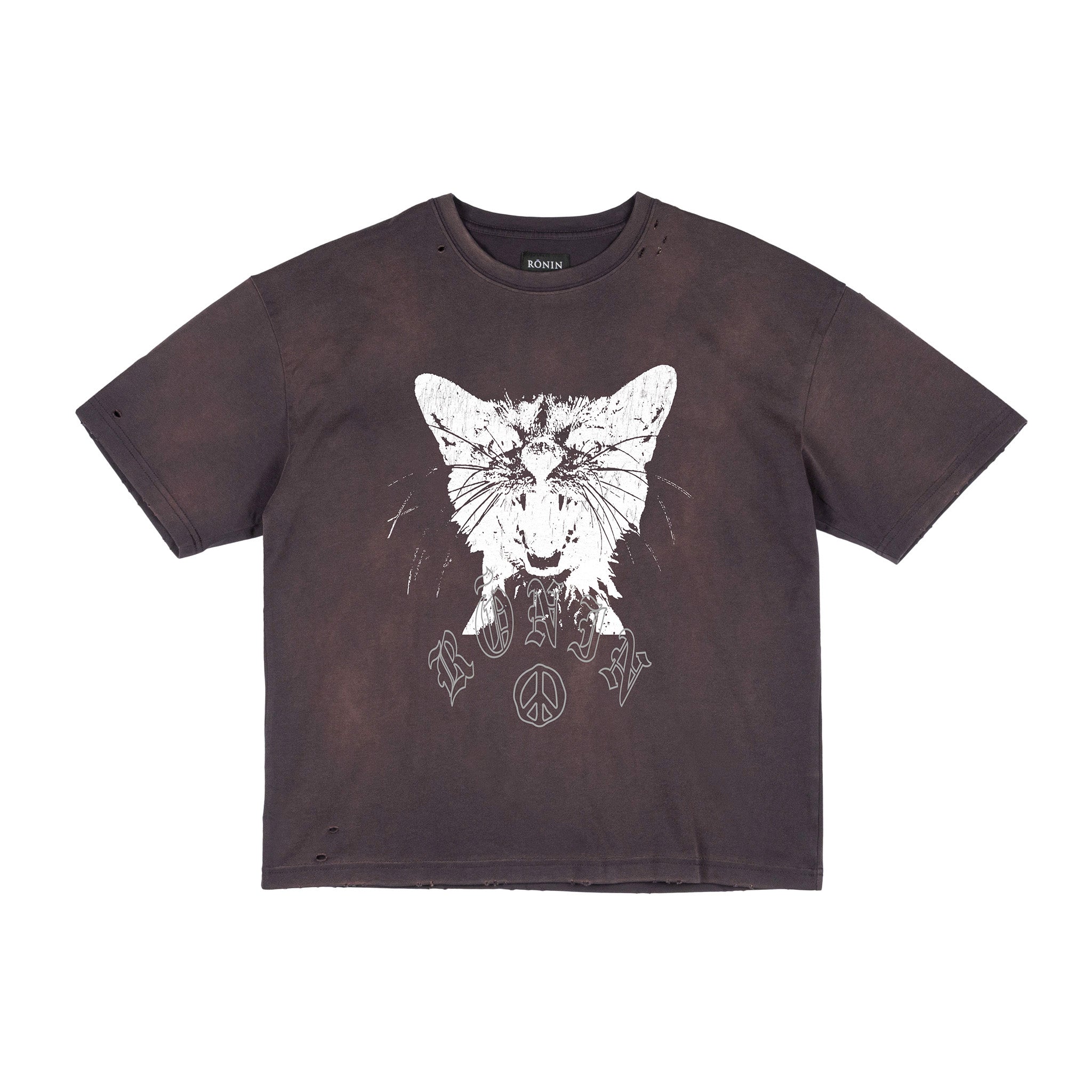 Cat Tee - Black Cherry – RŌNIN DIVISION
