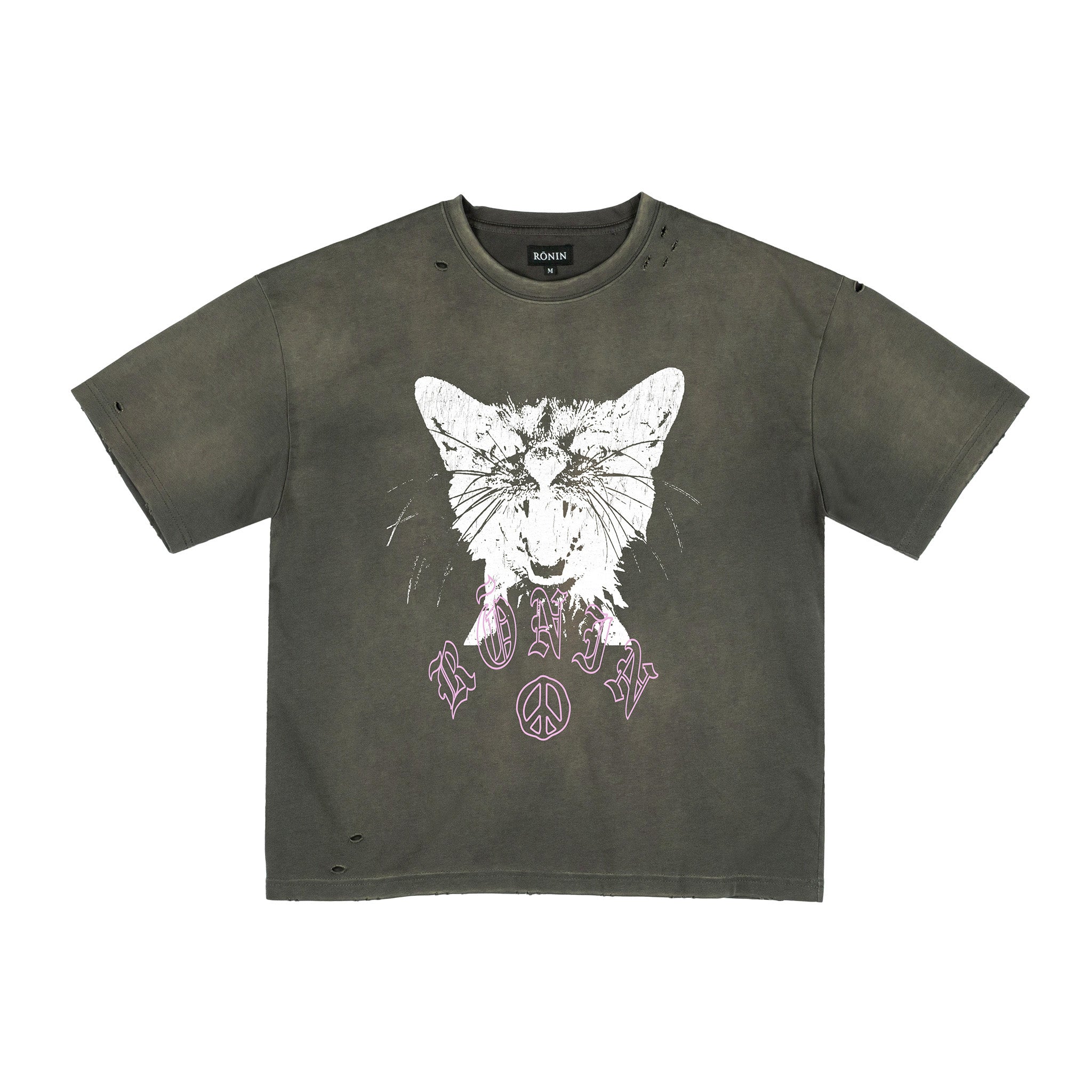 Cat Tee - Dark Moss – RŌNIN DIVISION