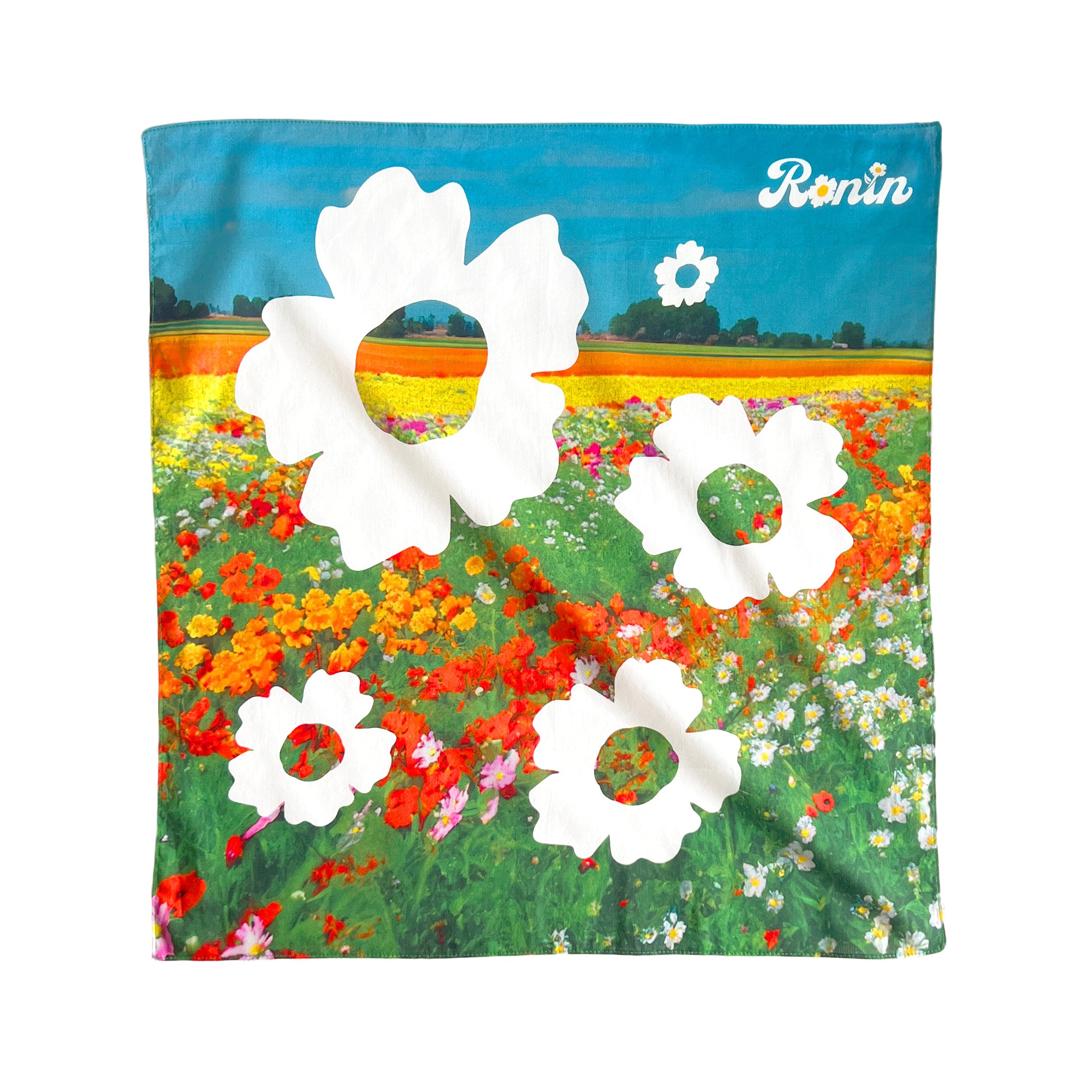 Flower Bandana - Green – RŌNIN