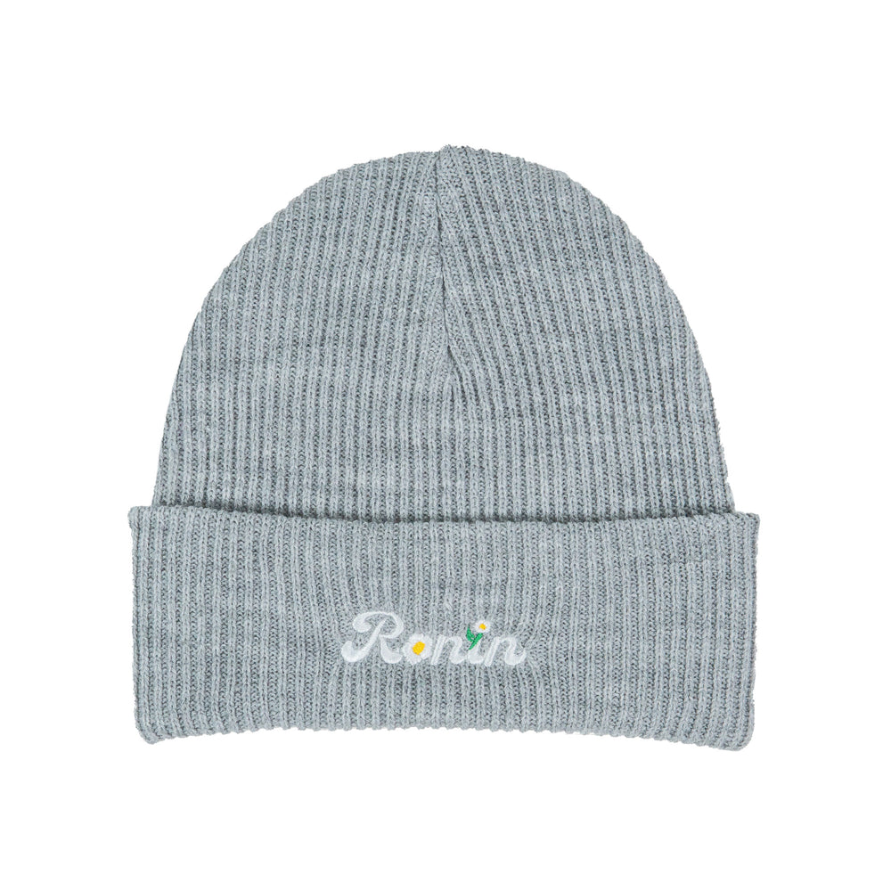 Flower Beanie - Grey