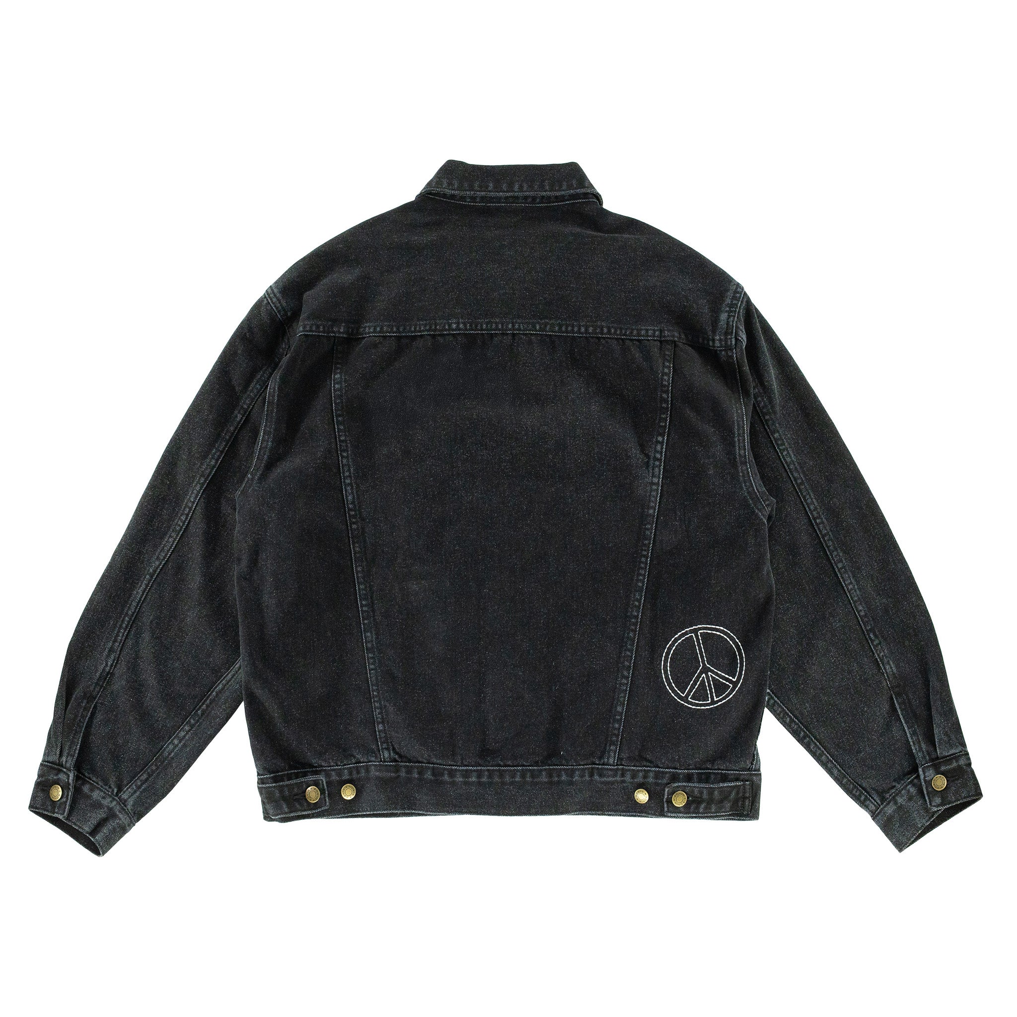 Inner Peace Denim Trucker Jacket - Black – RŌNIN DIVISION
