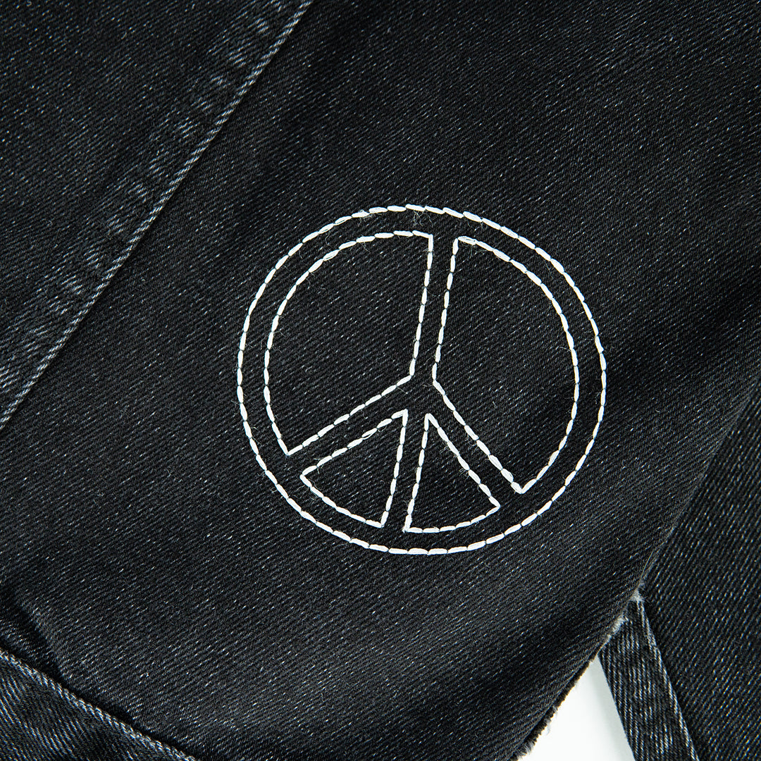 【美品/黒】PEACE DENIM JACKET DENIM PANTS XL Inner Peace Denim Trucker Jacket - Black – RŌNIN DIVISION