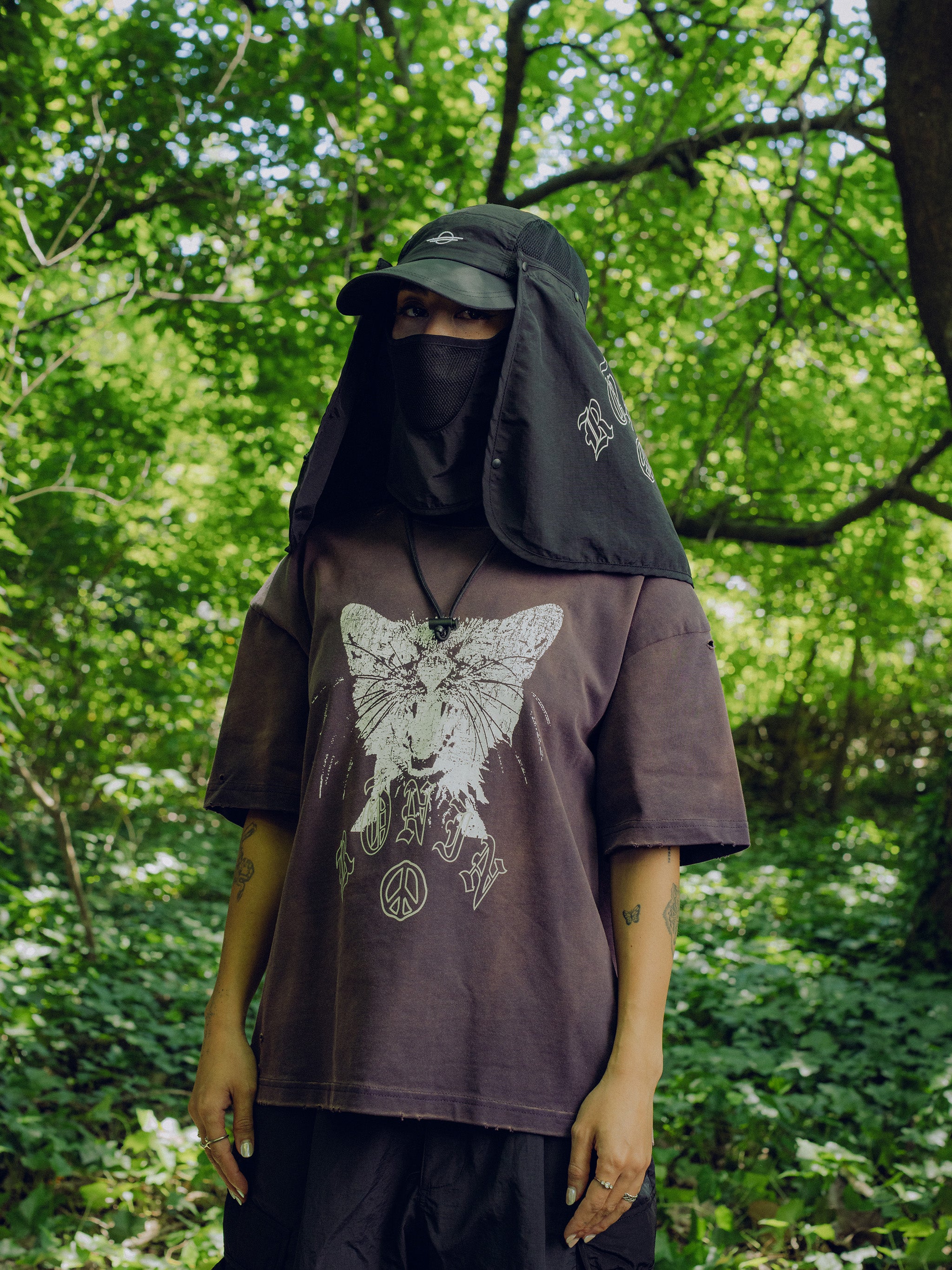 Cat Tee - Black Cherry – RŌNIN DIVISION