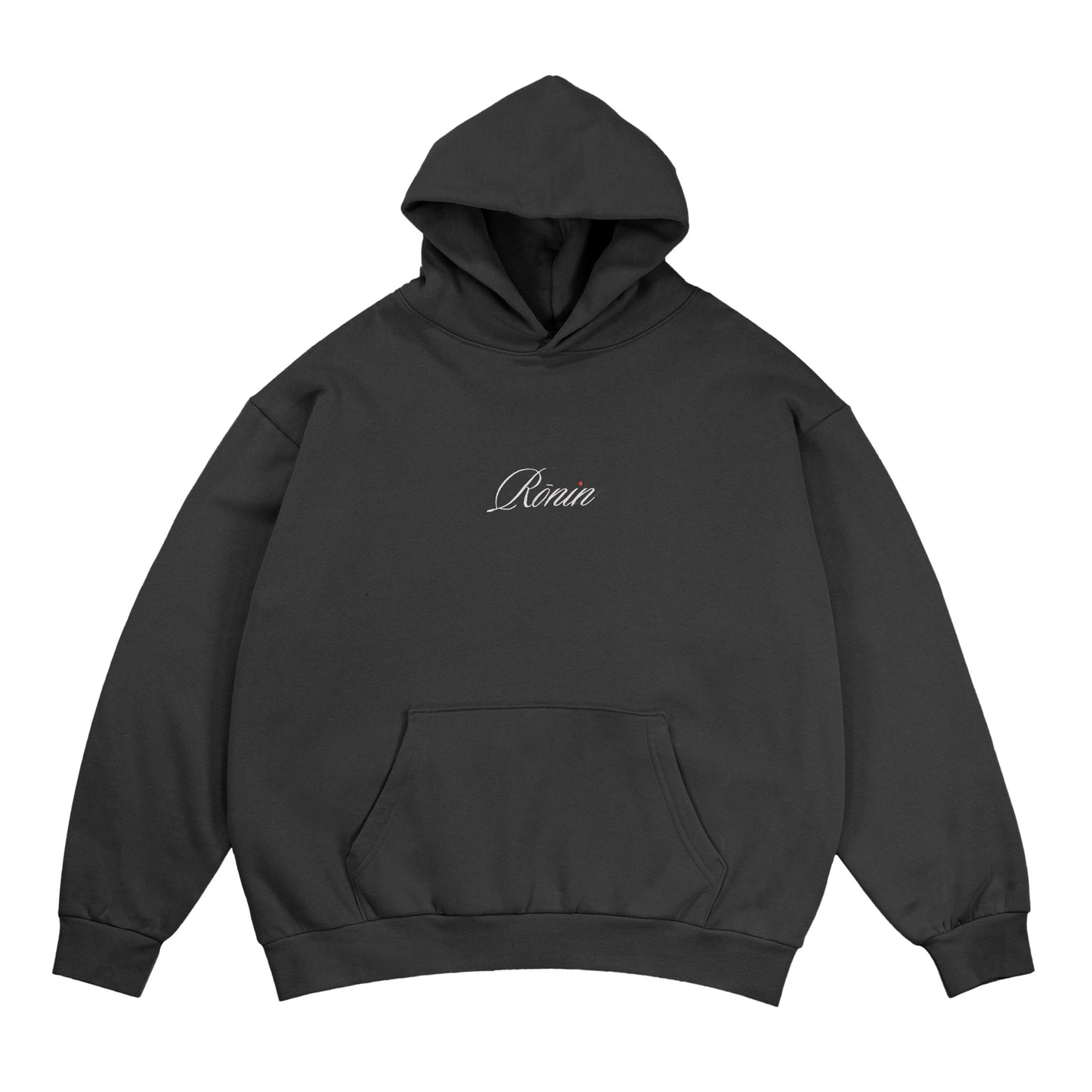 Lux Script Dot Hoodie - Faded Black