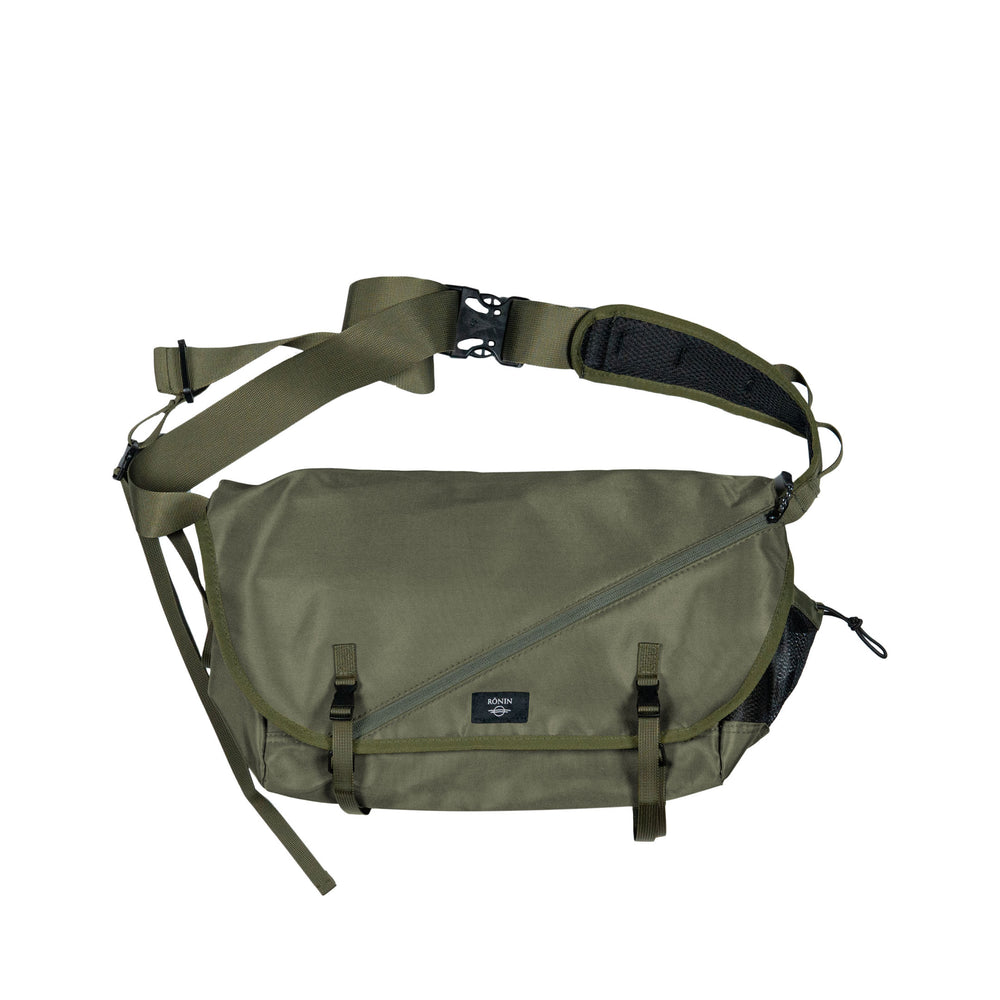 Nylon Messenger Bag - Olive