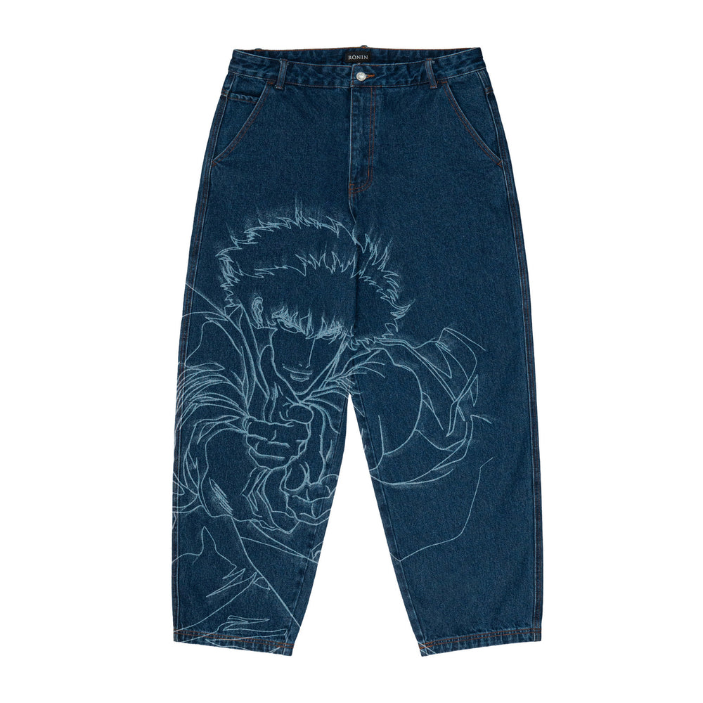 Spike Denim Pant - Indigo