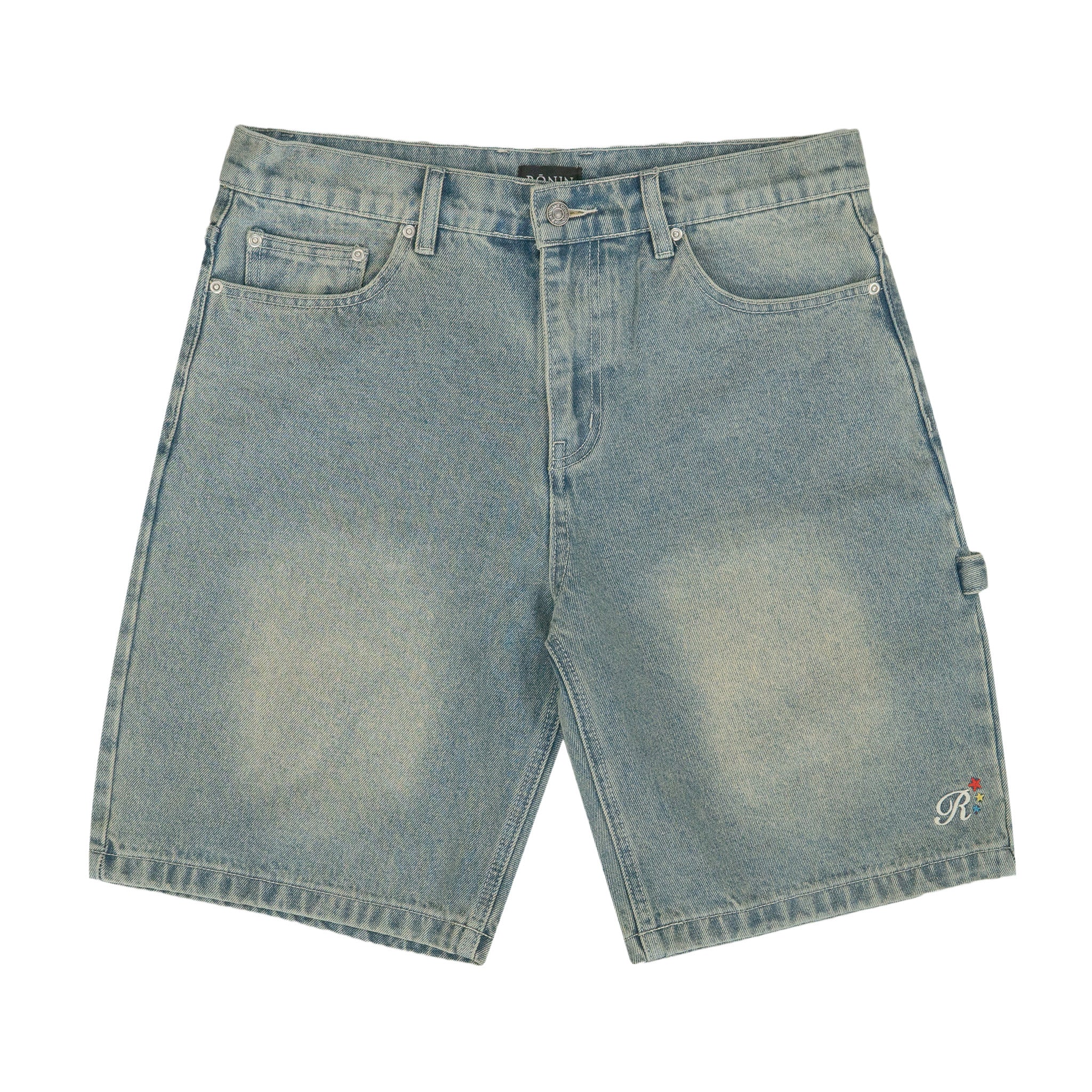 Star denim shorts fashion