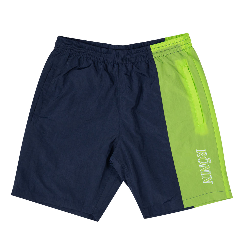 
                      
                        Nylon Water Shorts - Navy|Neon Green
                      
                    