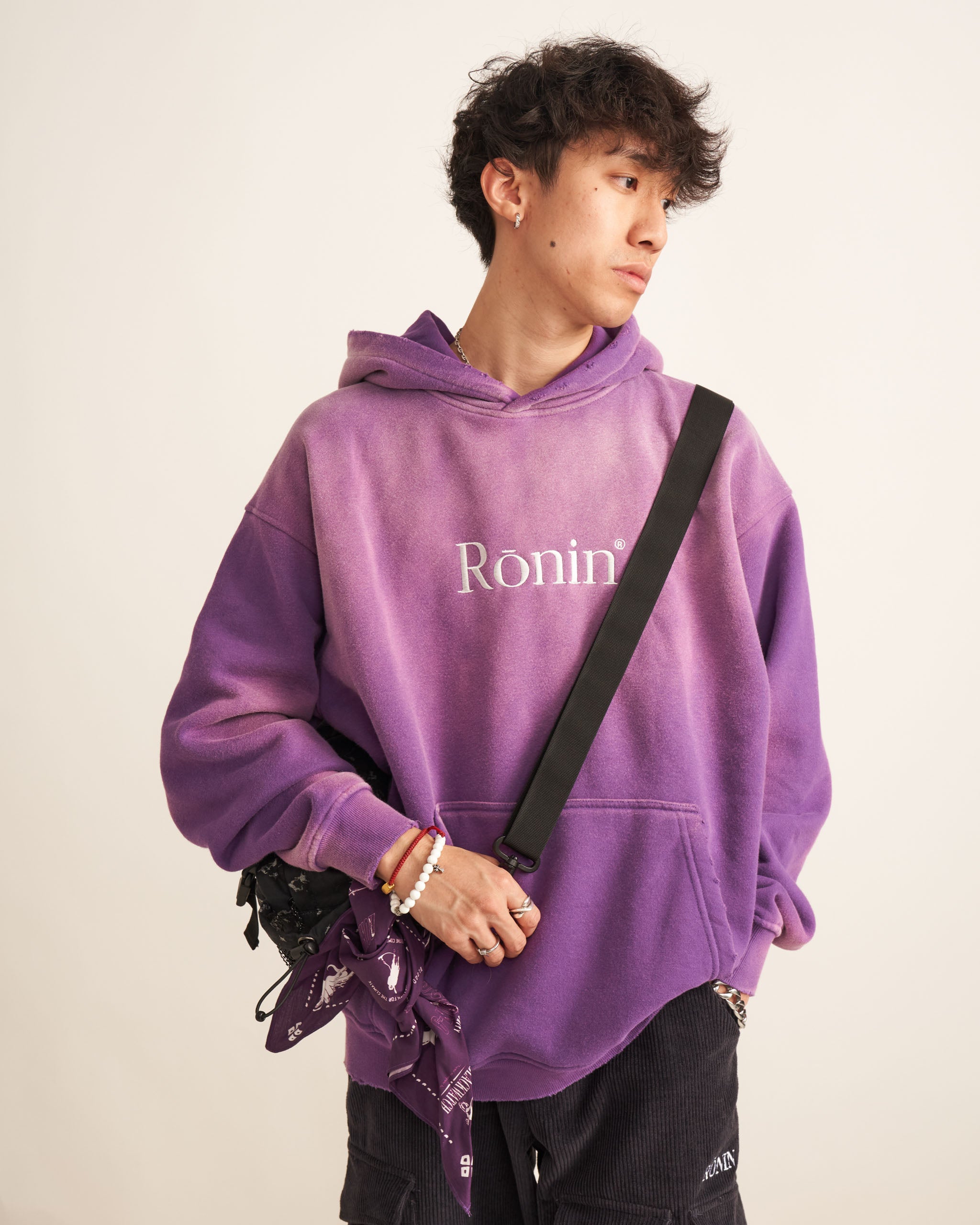 Purple hoodie with sun in the middle sale