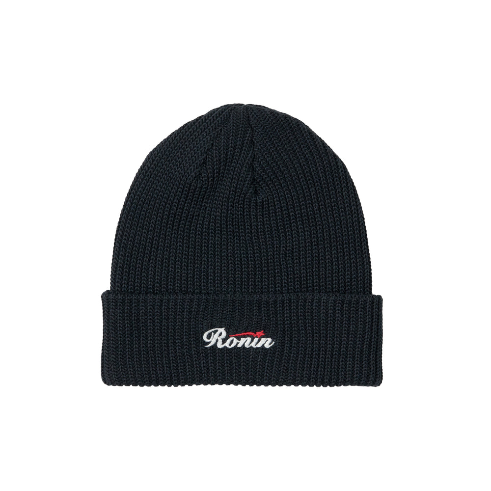 Script Logo Beanie - Black