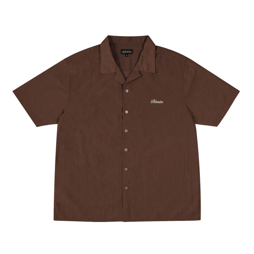 
                      
                        Crinkle Nylon Shirt - Brown
                      
                    